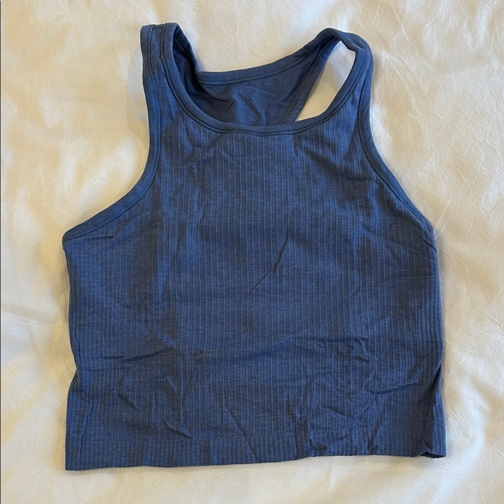 lululemon athletica Ribbed Navy Blue Tank Top